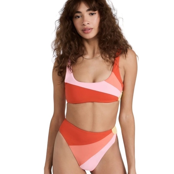 L space Lizzie Sunburst Top And Luca Sunburst Bitsy Bottoms Size XS NWT - Picture 11 of 11